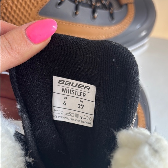 Bauer Black and Brown Ice Skates UNISEX BRAND NEW SIZE 4 US - Picture 5 of 6